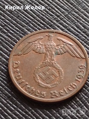 ДВЕ МОНЕТИ 1 райхспфенинг 1939 - 1942г. НАЦИСТКА ГЕРМАНИЯ ТРЕТИ РАЙХ С СВАСТИКА 26686, снимка 4 - Нумизматика и бонистика - 38459601