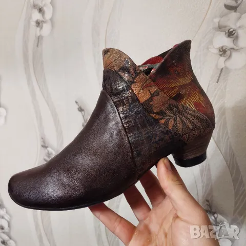 Think -  кожени ежедневни боти / обувки номер 39 1/2, снимка 2 - Дамски боти - 49392587