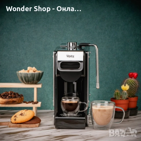 Еспресо машина 8в1 Oliver Voltz OV51171N8M – За капсули и мляно кафе, 1450W, 19 Bar, 5 адаптера 5VS1, снимка 6 - Кафемашини - 52990976