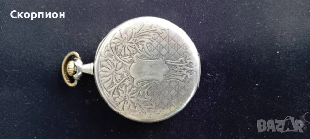 Швейцарски джобен СРЕБЪРЕН часовник - Класика в жанра - Рядък, снимка 10 - Джобни - 49032376