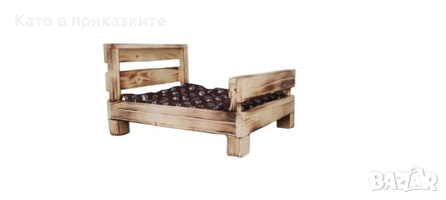 Дървено легло за коте и куче Легло от дърво за кучета и котки, снимка 4 - Други стоки за животни - 39525006
