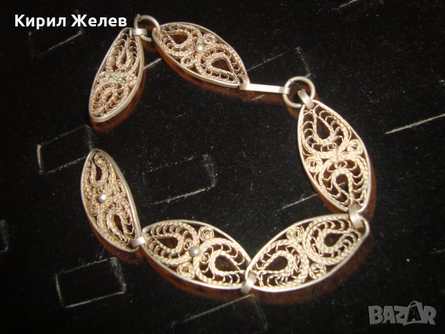 ВЪЗРОЖДЕНСКА ФИЛИГРАННО ВИСОКА ПРОБА СРЕБРО ГРИВНА с ГРАНУЛАЦИЯ 5095, снимка 7 - Антикварни и старинни предмети - 30330969