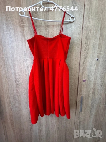 Къса червена рокля, снимка 2 - Рокли - 53963724
