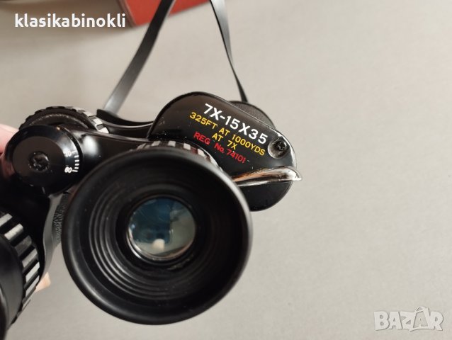 Ловен Японски Бинокъл-TASCO-ZOOM 7X--15X35mm, снимка 4 - Екипировка - 40865567