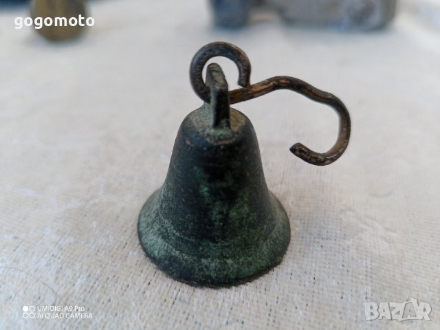 старо малко звънче, чан, хлопка за врата , снимка 3 - Други стоки за дома - 44157276
