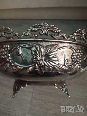 Посребрена купа в стил арт деко, снимка 4 - Други ценни предмети - 47555718