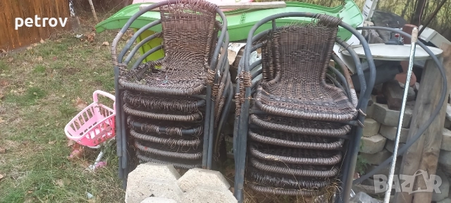 Градински железни столове за ремонт\ облицовка\, снимка 3 - Столове - 52033946