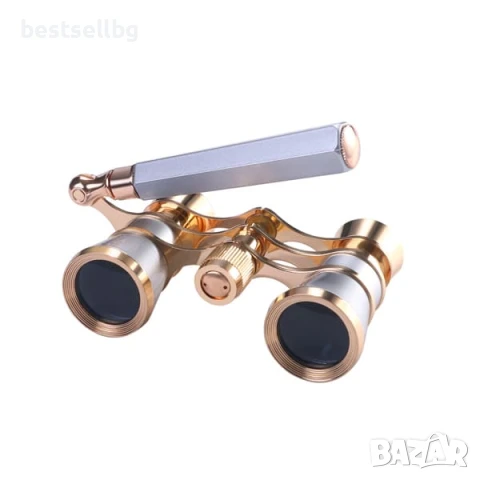 Луксозен театрален бинокъл 3X25 с дръжка за театър опера концерт балет подарък 3X увеличение евтин, снимка 6 - Антикварни и старинни предмети - 51204247