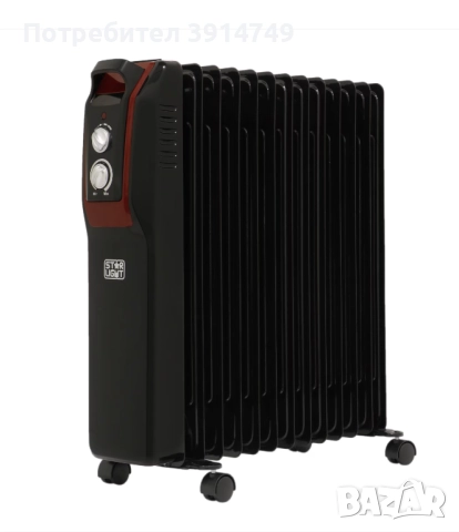НОВ Електрически маслен радиатор,2500W,13 Ребра,3 Нива,Защита прегряване/замръзване, снимка 2 - Радиатори - 52816374