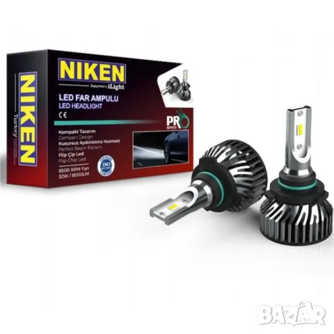 LED крушки Niken PRO 9006 30W 6500K комплект 2 броя