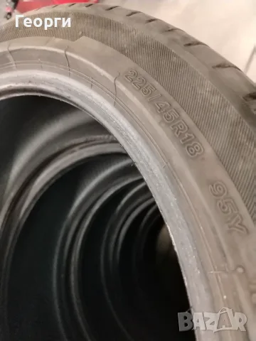 2бр. летни гуми 225/45/18 Bridgestone, снимка 5 - Гуми и джанти - 56336855