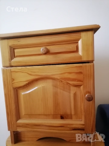 Единични дървени легла с нощни шкафчета, снимка 7 - Шкафове - 53178509