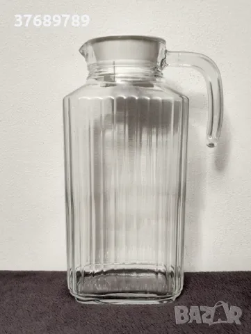 Стъклена кана за вода -1.7 л, снимка 3 - Други - 48182660