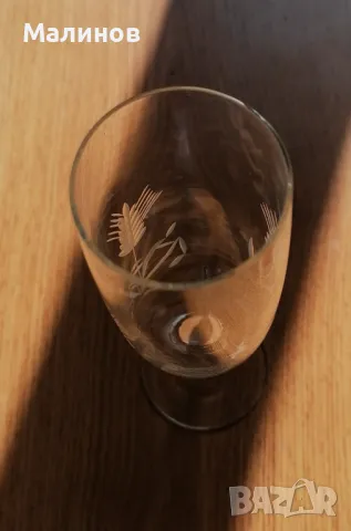 Чаши стъклени с инкрустации, снимка 2 - Чаши - 49400317