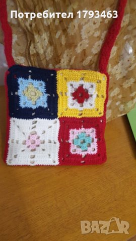 Ръчно плетена детска чантичка, снимка 3 - Раници - 30888707