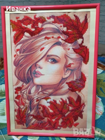 Гоблени шити с мъниста , снимка 10 - Гоблени - 52568790