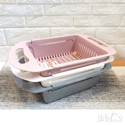 4574 Разтегателен гевгир за мивка сушилник за плодове и зеленчуци, снимка 7 - Аксесоари за кухня - 44744555