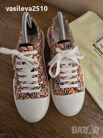 Burberry страхотни дамски сникърси кецове , снимка 4 - Кецове - 53893028