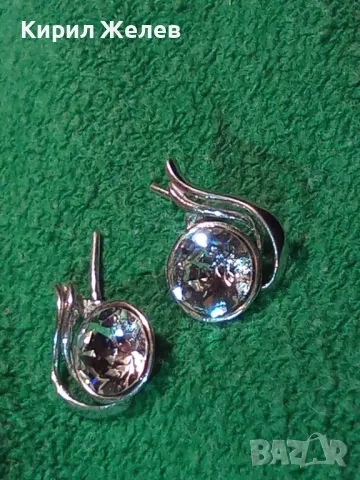 ИЗЯЩНИ СКЪПОЦЕННИ СРЕБЪРНИ ОБЕЦИ СРЕБРО 925 с БЛЕСТЯЩИ ЛАБОРАТОРНИ МОЙСАНИТИ 46800, снимка 15 - Обеци - 46484026