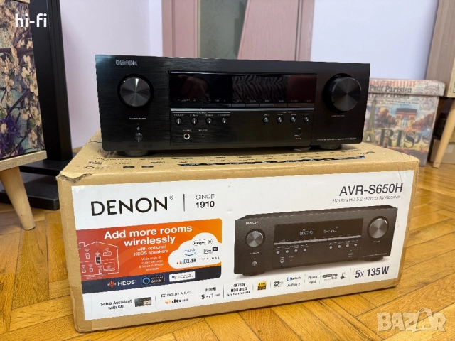Denon AVR-S650H Receiver, снимка 3 - Ресийвъри, усилватели, смесителни пултове - 52638103