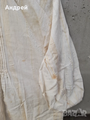 Старинна Мъжка кенарена риза #11, снимка 4 - Други ценни предмети - 52956195
