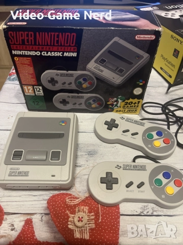 Super Nintendo Mini + кутия + контролери | Само РАЗМЯНА