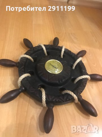 Стар дървен термометър, снимка 4 - Декорация за дома - 38981356