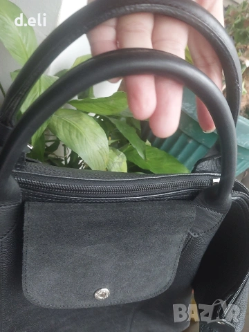 Longchamp Original 100% Кожа Страхотен голям кожен сак, снимка 12 - Сакове - 49463627