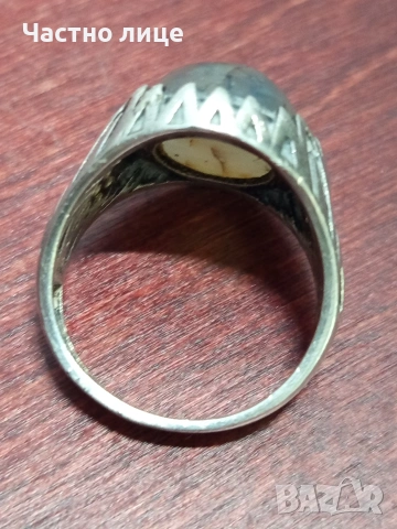 Мъжки сребърен пръстен, снимка 2 - Пръстени - 54266784