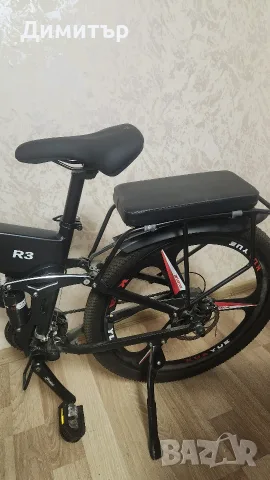 Електрически велосипед JINGHMA R3, Сгъваем, 800 W, 26", 12.8 Ah, 21 скорости, 45km/h, Черен, снимка 12 - Велосипеди - 56192768