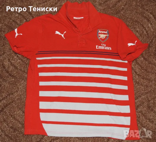 Тениска Arsenal — Тренировъчен Puma — Мъже размер M Червено (сезон 2014/15)