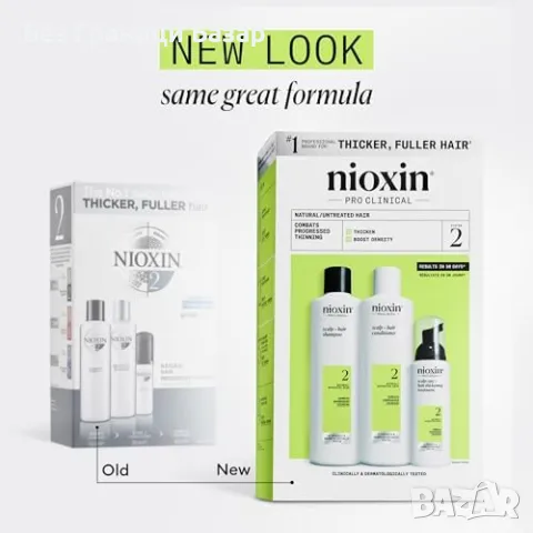 Нов Nioxin System 3 - Комплект за гъста коса при изтъняване и увреждане, снимка 10 - Продукти за коса - 47838213