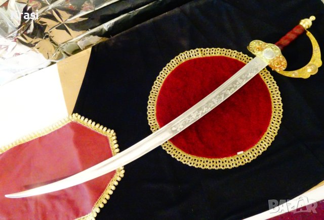 Сабя 90 см.,бронз,месинг,позлата,орнаменти. , снимка 4 - Антикварни и старинни предмети - 42099656