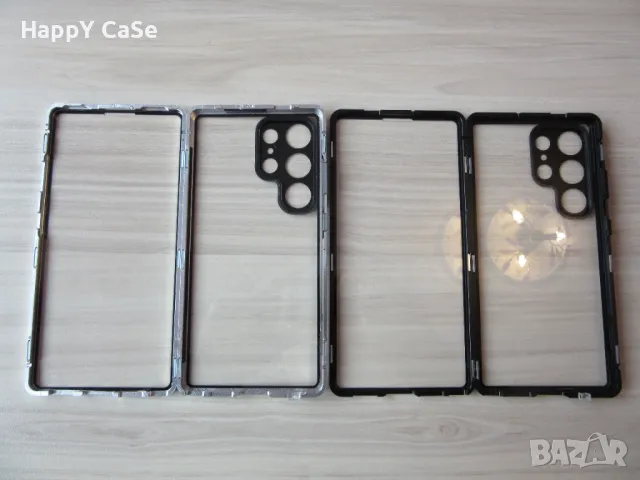 Samsung Galaxy S25 Ultra / S25+ / S25 / Двоен 360° магнитен кейс калъф с камера протектор, снимка 6 - Калъфи, кейсове - 48736561