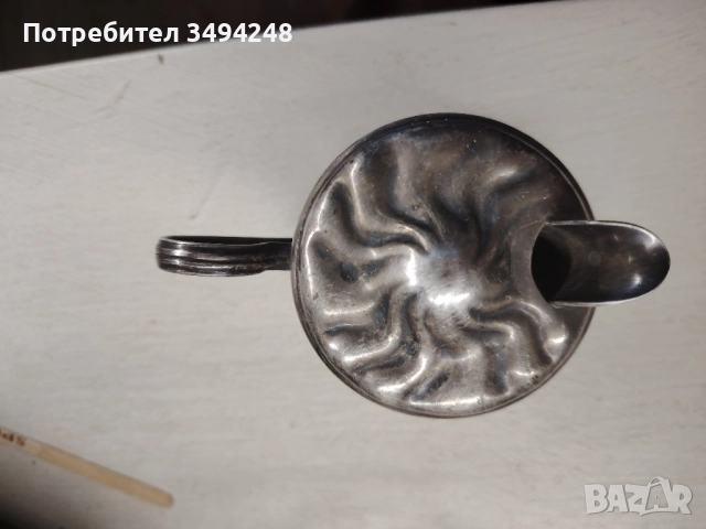 Стара посребрена захарница, снимка 2 - Антикварни и старинни предмети - 51701587