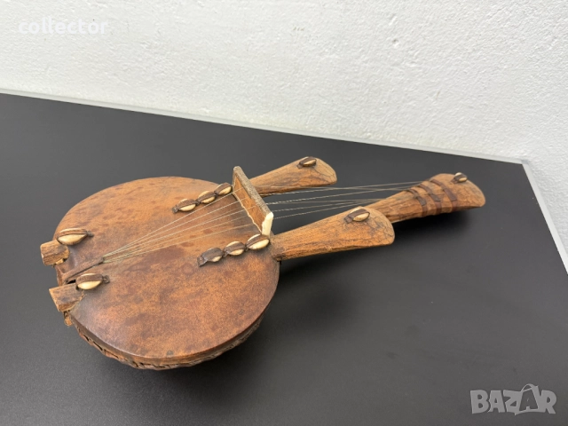 Западноафрикански струнен инструмент №7467, снимка 5 - Антикварни и старинни предмети - 51988775