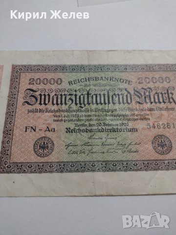 Райх банкнота - Германия - 20 000марки / 1923 година - 17992, снимка 2 - Нумизматика и бонистика - 31024601