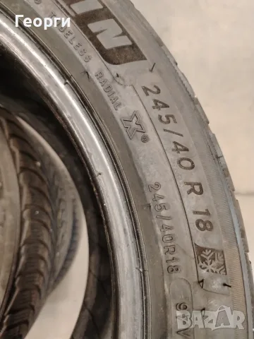 2бр.зимни гуми 245/40/19 Michelin, снимка 4 - Гуми и джанти - 56336822