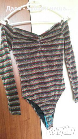 Многоцветно боди/трико, без закопчаване🍀❤S,M, ГО до 100см.❤🍀4389, снимка 2 - Други - 37346446