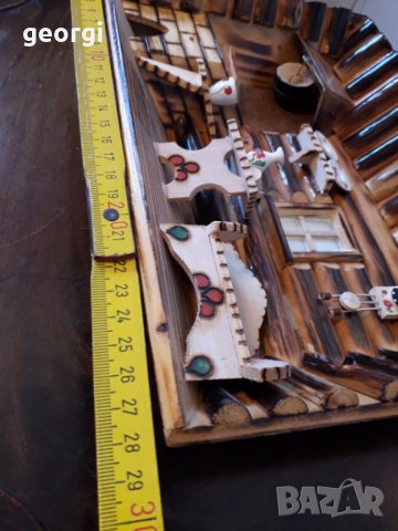 Дървено ретро 3D пано за стена   3/1, снимка 6 - Декорация за дома - 31683558