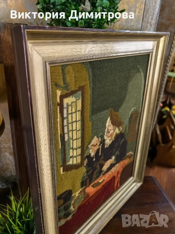 Гоблен "Златната теглилка" , снимка 8 - Гоблени - 50473044