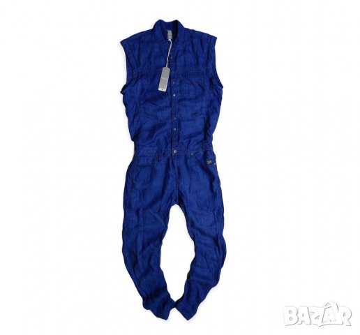 Нов! G-star Raw Riley 3D Sleeveless Suit Дамски Дънков Гащеризон Размер М, снимка 2 - Гащеризони - 37816937