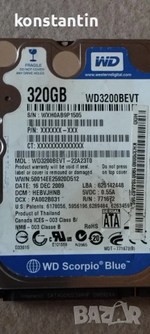 ХАРД ДИСК/СКРАП, снимка 4 - Твърди дискове - 38360572