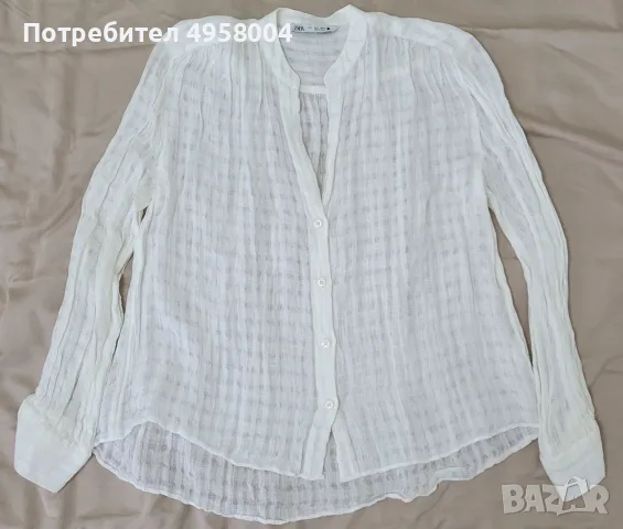 Дамска бяла риза Zara, размер S