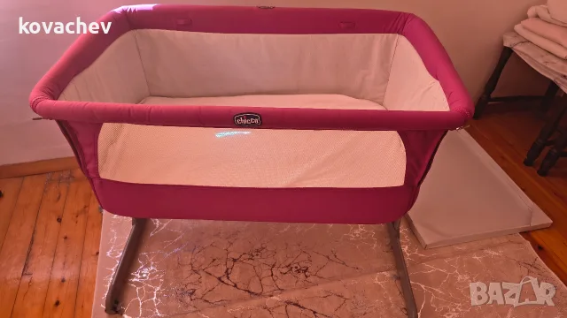 Бебешка кошара Chicco - Next 2 Me, Essential,Fuchsia, снимка 5 - Кошарки - 56023158