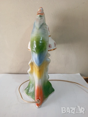 Стара настолна лампа - папагал, снимка 4 - Настолни лампи - 53133747