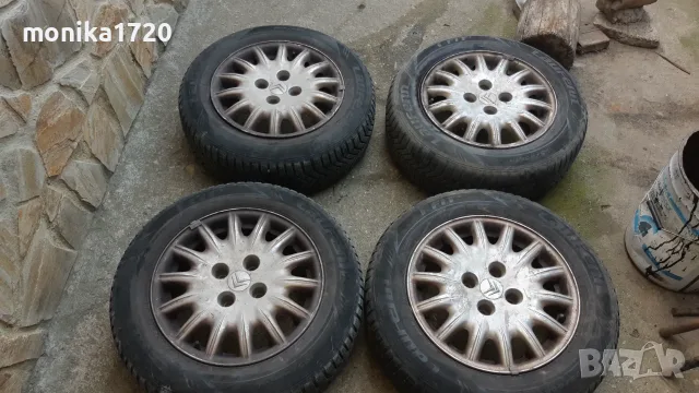 Зимни гуми 195/65/15-с алуминиеви джанти от Ситроен С5
