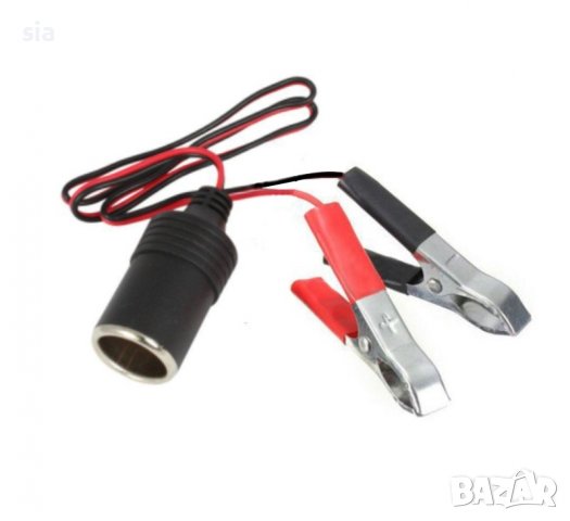 Разклонител за запалка с щипки за акумулатор,Гнездо за запалка и щипки, авто запалка, 5А, 12V, Черен, снимка 3 - Аксесоари и консумативи - 36814605