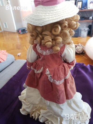 Порцеланова Кукла Уникална 65см Антика , снимка 3 - Колекции - 37330088