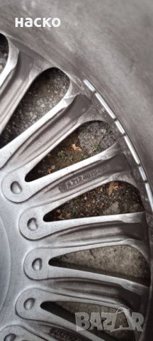 Продавам  оригинални лети джанти с гуми 17 цола за Мерцедес w212, снимка 3 - Гуми и джанти - 51958800